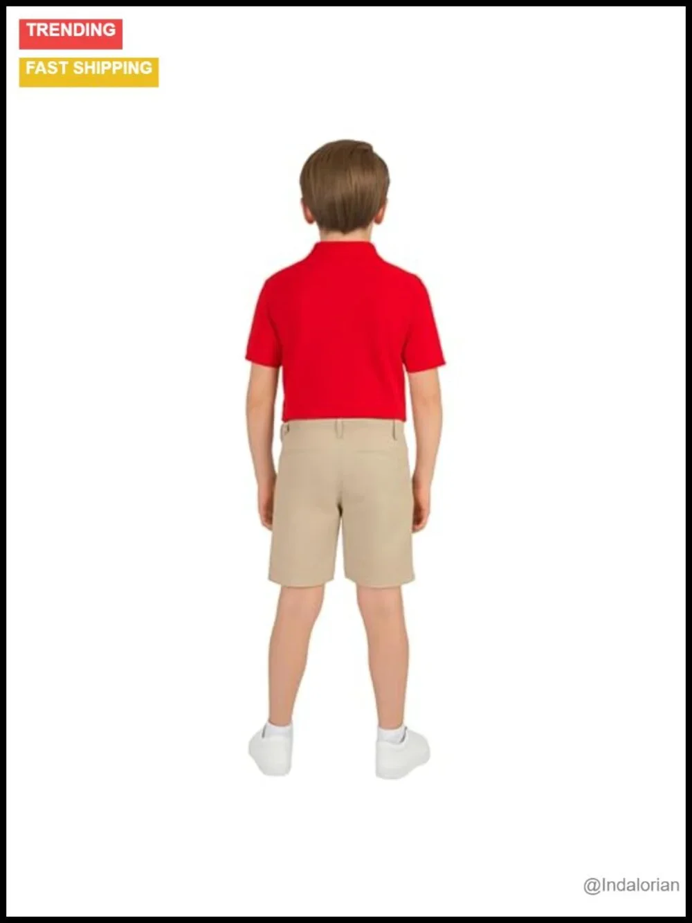 Kids Short Sleeve Pique Polo Uniform Shirt Cotton Blend 3 Button